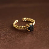 ASTERIA RING - BLACK