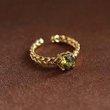 ASTERIA RING - GREEN