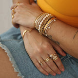 PILLAR BANGLE - GOLD