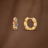 ZURI HUGGIE EARRINGS - BLUE