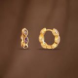 ZURI HUGGIE EARRINGS - PURPLE