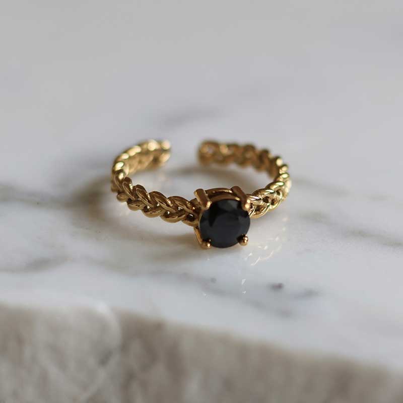 ASTERIA RING - BLACK