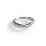 Sterling Silver La Vie Classic Minimal Ring Resizeable Jewellery Product Portrait Image