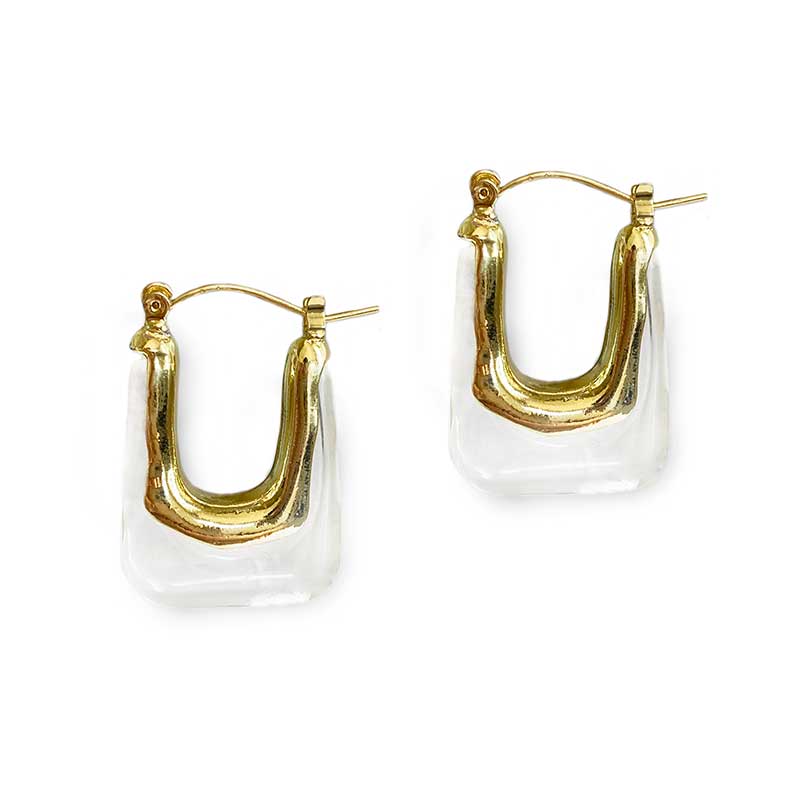 LILY EARRINGS - CLEAR