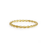 14K Gold Plated Resilience Classic Minimal Ring Product Portrait Image