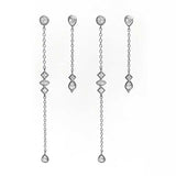 Sterling Silver Statement Earrings - 4 Piece Earring Set Product Portrait Image